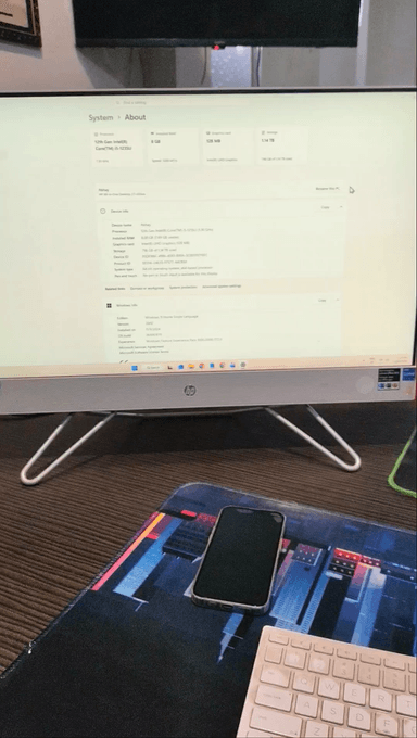 HP All in one PC, i5 12th Gen
