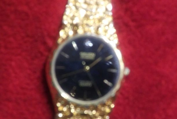 Gruen Men’s. gold nugget Watch
