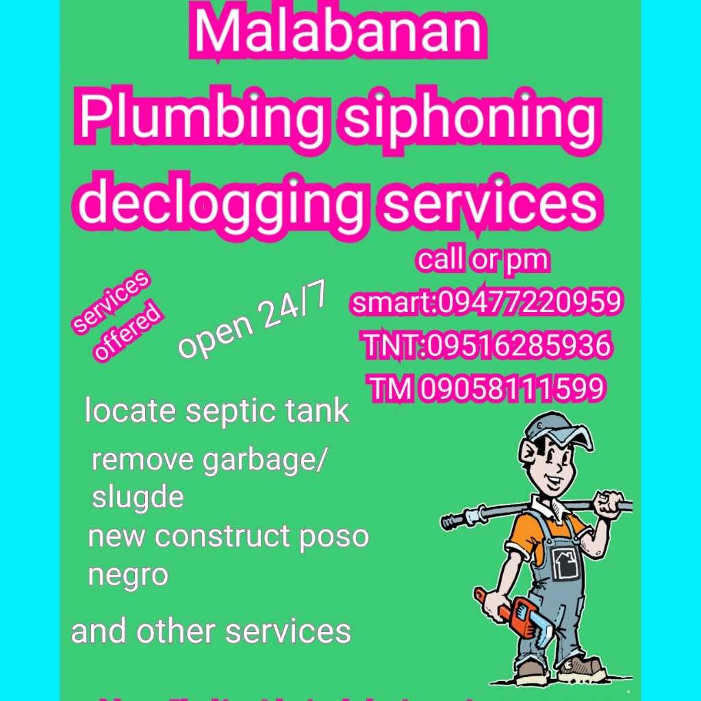 Malabanan Plumbing siphoning Services