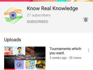 Search on YouTube Know real knowledge