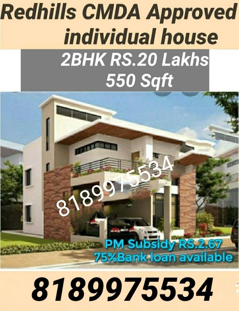 Redhills CMDA Approved individual house,
