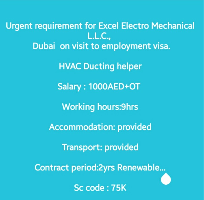 HVAC Ducting Helper Dubai