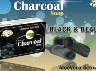 Charcoal bath soap