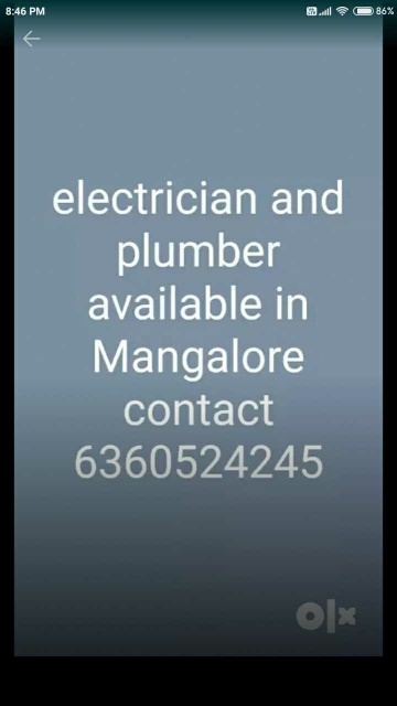 electrical and plumbing available in Mangalore