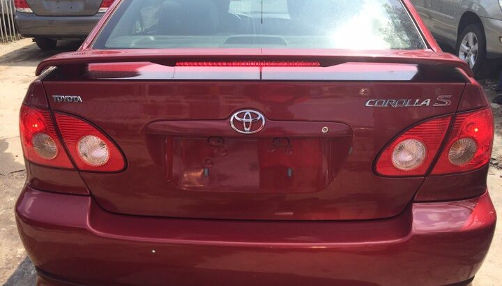 direct tokunbor Toyota Corolla 2008 model for sale