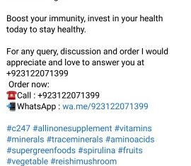 Nutritional Food Supplements