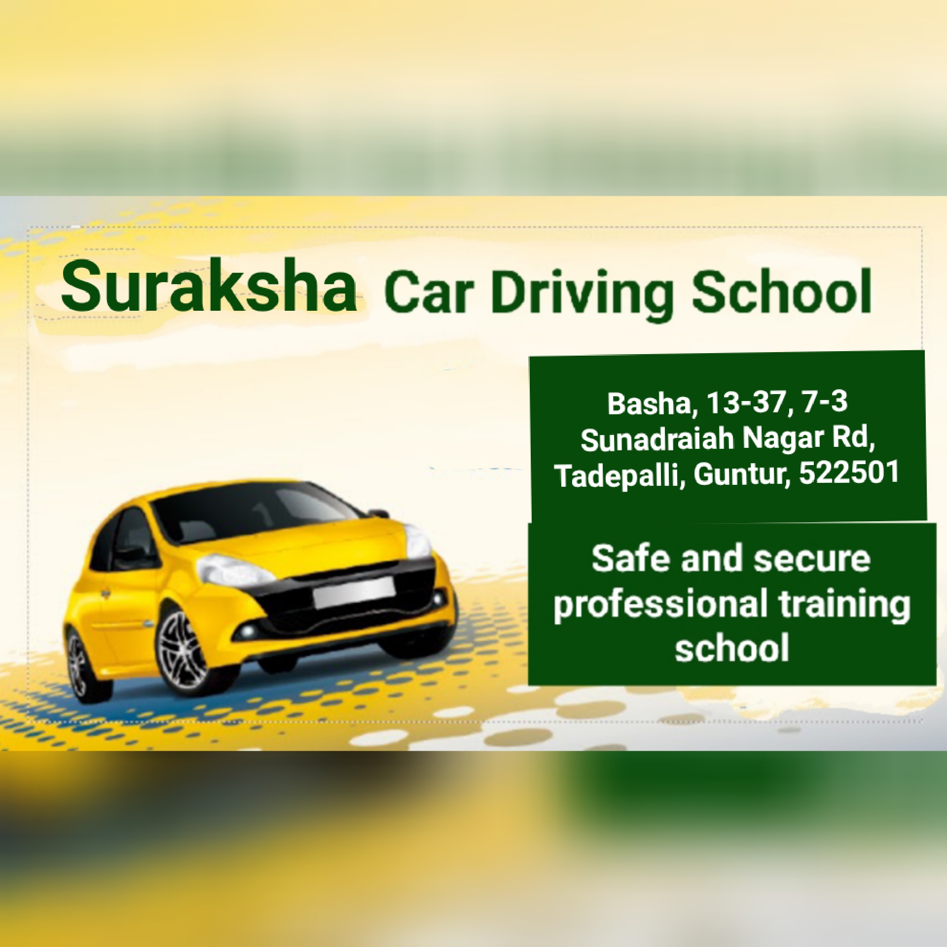 Suraksha Car Driving School Tadepalli