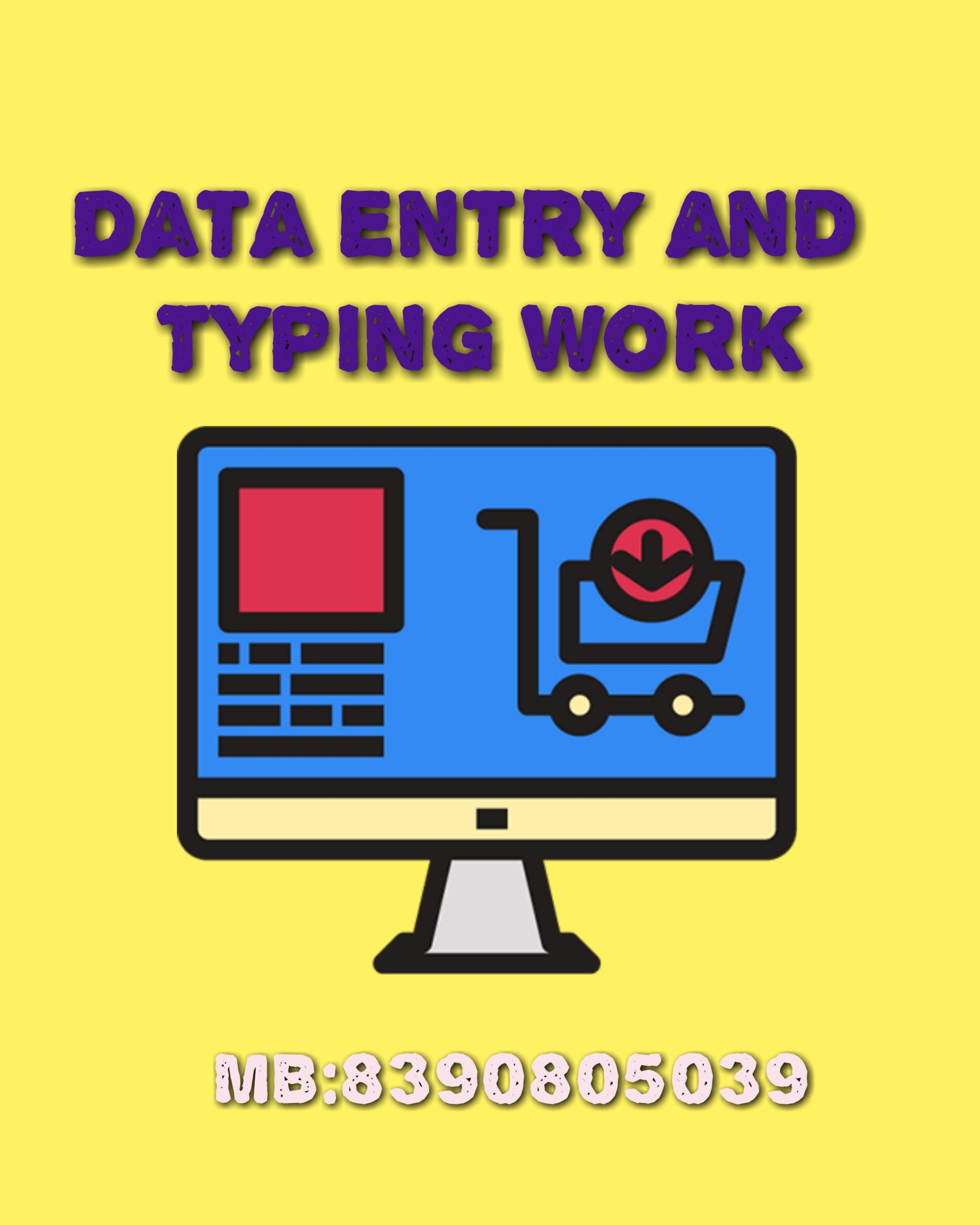 Data Entry & Typing work