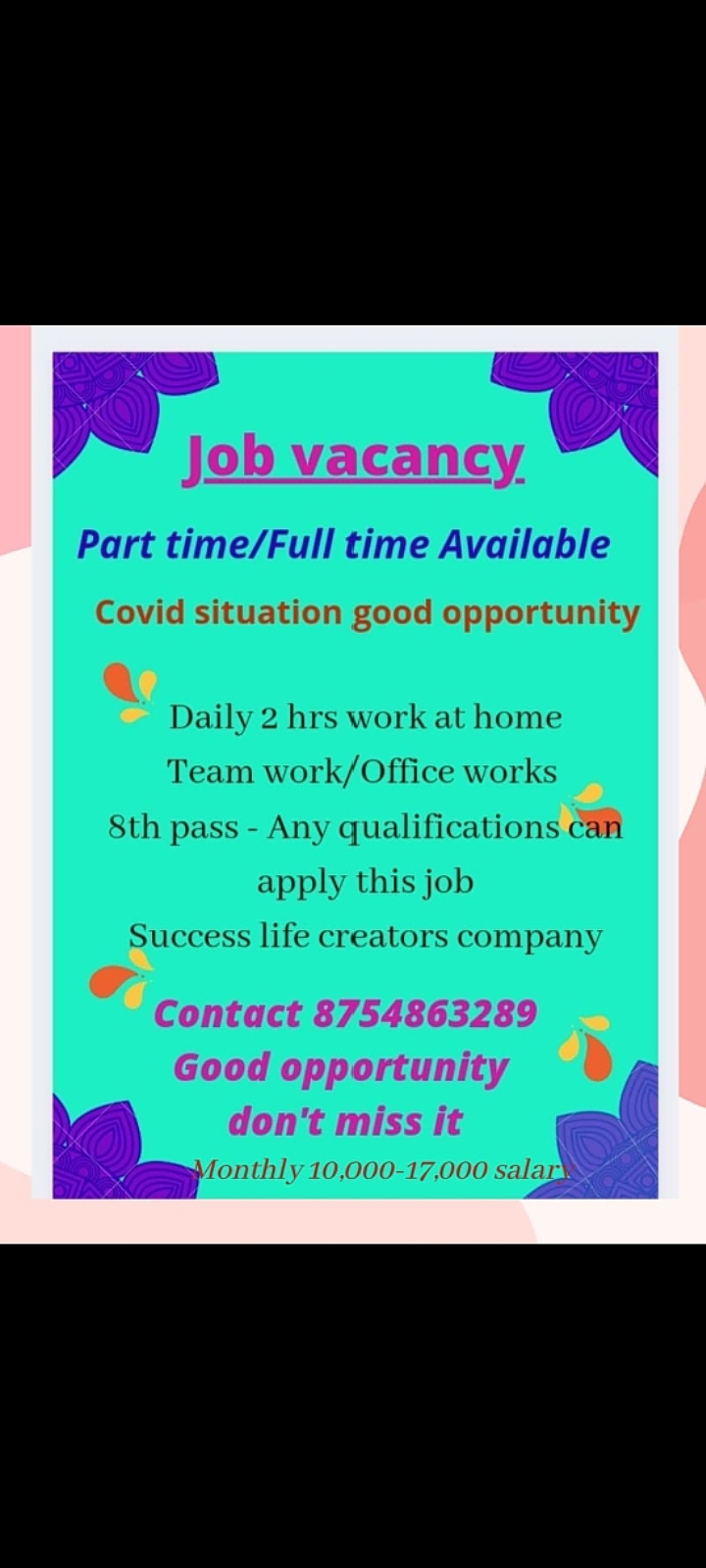 part time home based jobs