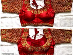 Phantom Silk Readymade blouse Heavy Embroidered