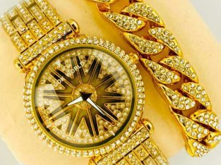 Wrist Watch,hand chain (Gold) Delivery in 24hours