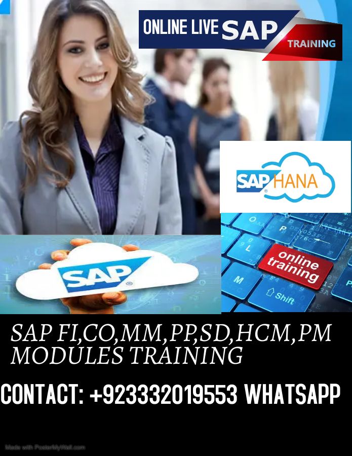 sap s4 Hana financial module sap mm sap SD sap pp training online through zoom cloud meeting live