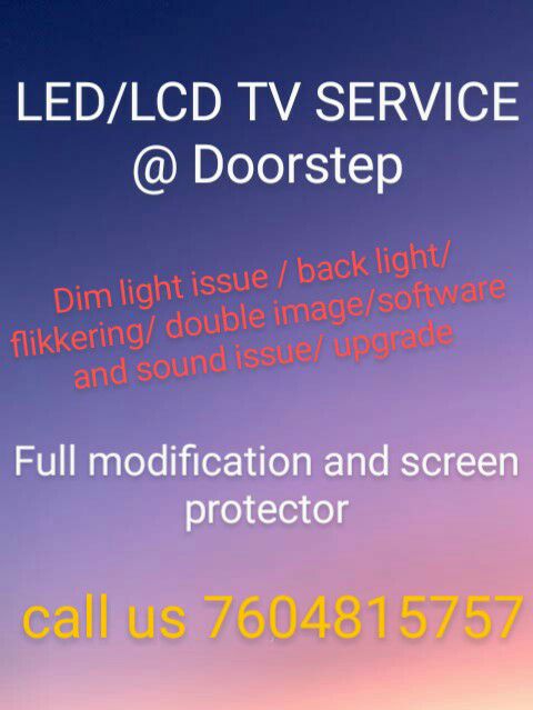 led lcd tv washing machine service