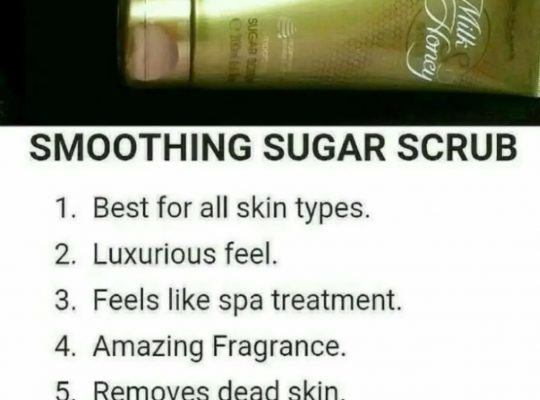 smoothing sugar scrub skincare products