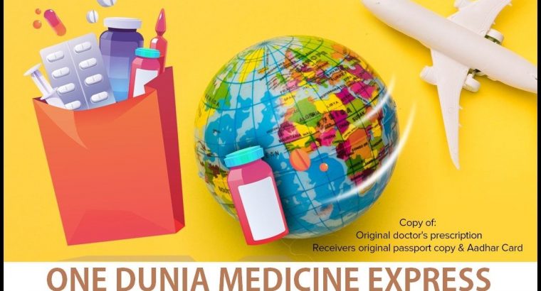 Medicine International courier services from hyderabad