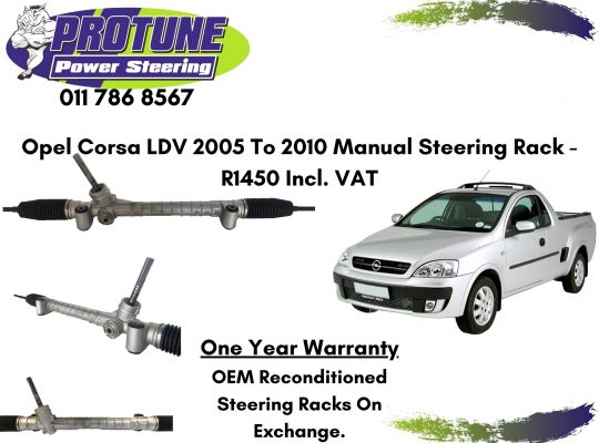 Opel Corsa LDV 2005 To 2010 Model – OEM Manual Reconditioned Steering Racks