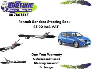 Renault Sandero – OEM Reconditioned Steering Racks