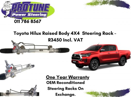 Toyota Hilux Raised Body 4X4 – OEM Reconditioned Steering Racks