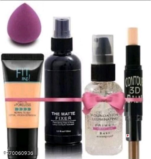 MOISTURIZING, LONG-LASTING MAKE-UP FIXER SPRAY AND ILLUMINATING FACE MAKEUP BESE WATER PROOF PRIMER