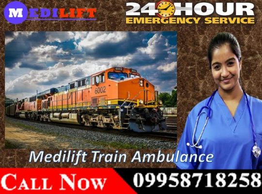 Medilift Train Ambulance in Ranchi Provides Medical Transportation without Any Risk