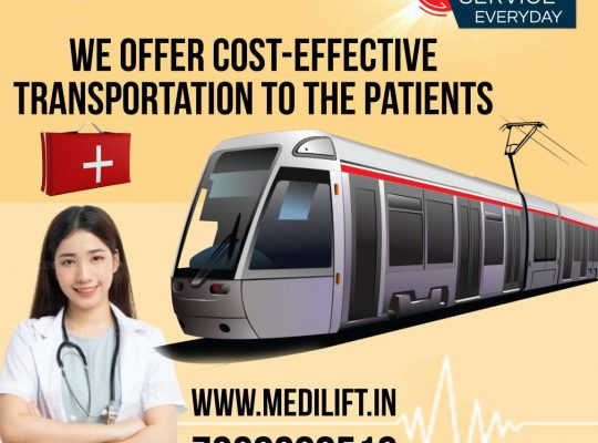 Medilift Train Ambulance in Guwahati is Covering Longer Distance with Comfort