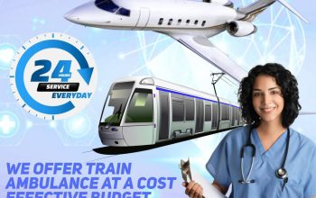 Falcon Train Ambulance in Guwahati is Arranging Transportation with ICU Facilities
