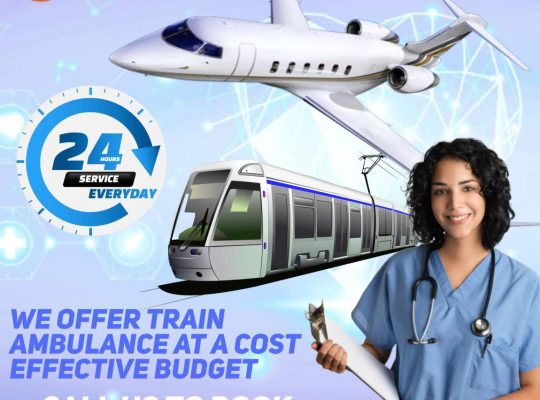 Falcon Train Ambulance in Guwahati is Arranging Transportation with ICU Facilities