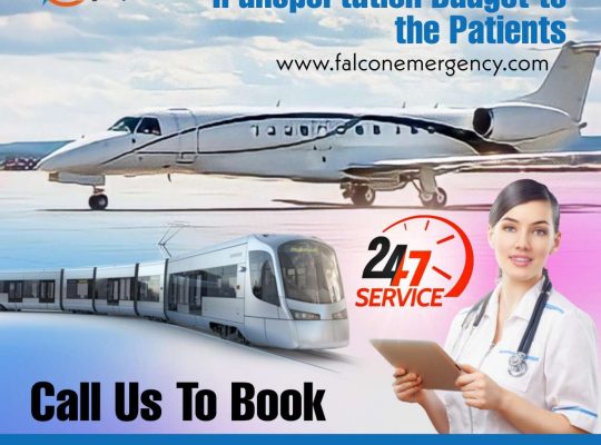 Falcon Train Ambulance in Patna Transfers Patients with Comfort