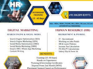 Marketing Internship | Pre-final year Internship | IPT | Inplant Training | Engineering | BE | BTech | Bsc | Msc | PGDM Internship