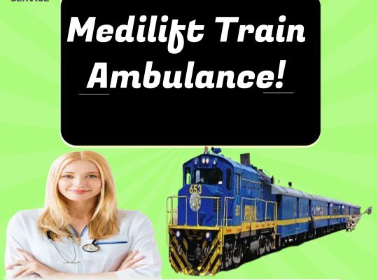 Train Compartments of Medilift Train Ambulance Services in Ranchi are ICU Equipped